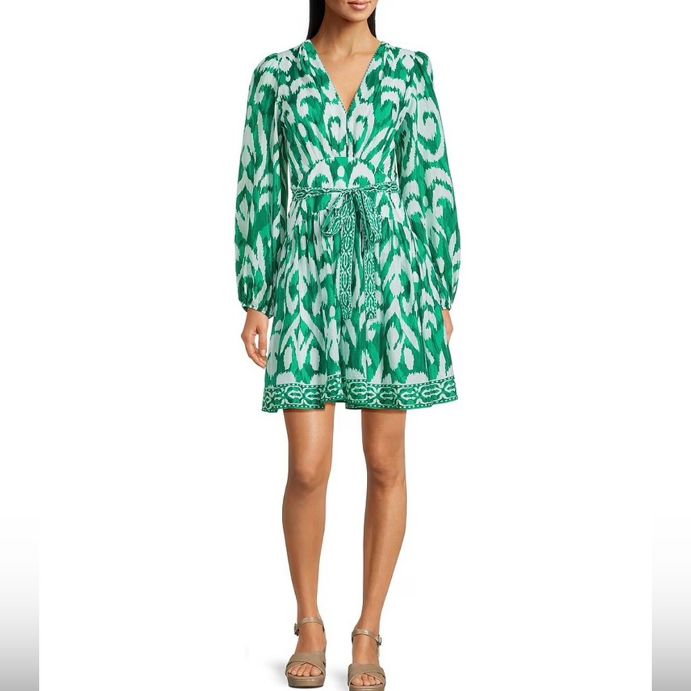 Green Patterned Women's Dress